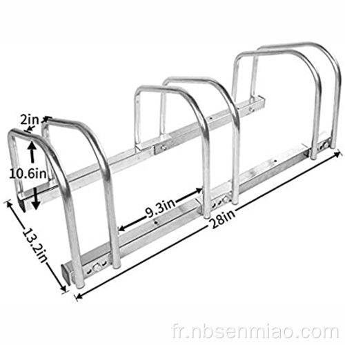 Support de stockage réglable de support de stockage de stationnement de plancher 3Bicycle